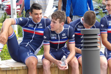 Cyclistes franais participent au Tour de l’Abitibi