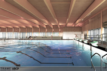 Illustration du bassin principal du nouveau centre aquatique de Rouyn-Noranda Illustration du bassin principal du nouveau centre aquatique de Rouyn-Noranda